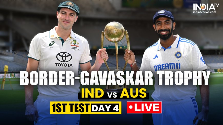 IND vs AUS 1st Test Day 4 LIVE Score: टीम इंडिया ने ऑस्ट्रेलिया को हराने के लिए बनाई मजबूती, PWCNews