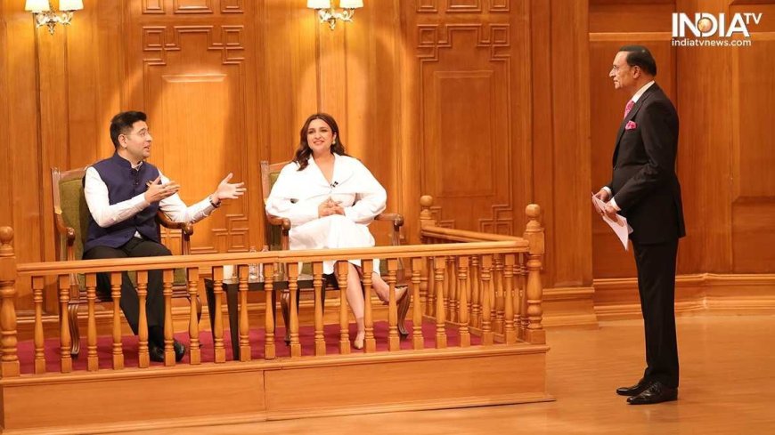 PWCNews: Aap Ki Adalat: Watch the fascinating interview with Raghav Chadha and Parineeti Chopra in आप की अदालत LIVE