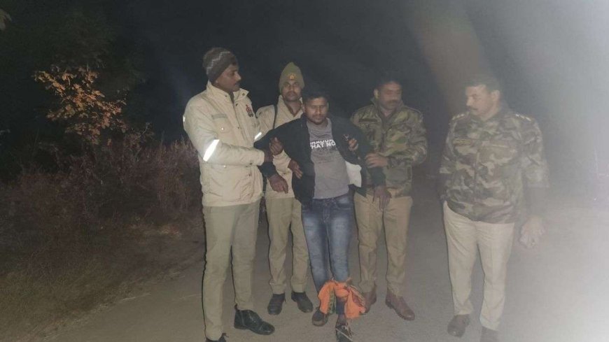 यूपी पुलिस के एनकांउटर में गोली लगते ही गिड़गिड़ाने लगा इनामी बदमाश, बोला-'साहब माफ कर दीजिए गलती हो गई'