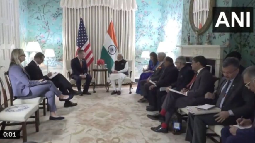 PM Modi US Visit Live: पीएम मोदी और अमेरिकी एनएसए  माइकल वाल्ट्ज के साथ शुरू हुई द्विपक्षीय बैठक