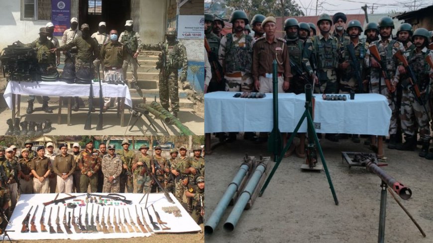 मणिपुर में लोगों ने लौटाए लूटे हुए हथियार, पुलिस को सौंपे हजारों हथियार के जखीरे