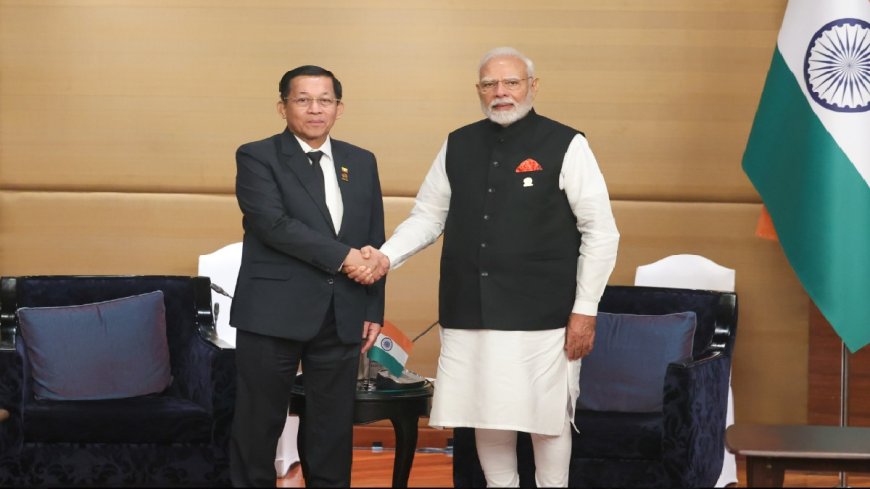 BIMSTEC Summit: पीएम मोदी ने जनरल मिन आंग ह्लाइंग से की मुलाकात, कहा 'मुश्किल वक्त में म्यांमार के साथ है भारत'