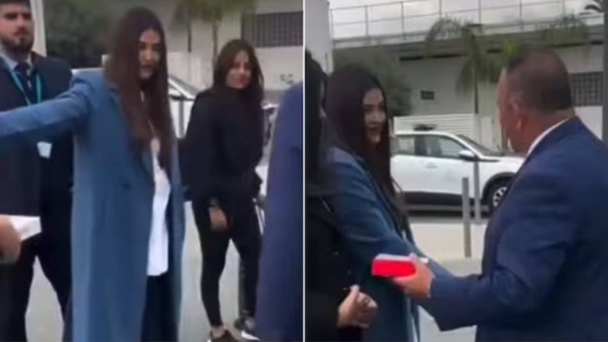 बेटी आराध्या संग कान्स पहुंचीं ऐश्वर्या राय, एयरपोर्ट पर हुआ जबरदस्त स्वागत, मिला खास तोहफा