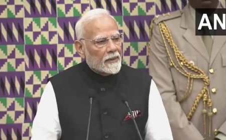 मोदी का घाना संसद में ऐतिहासिक संबोधन: लोकतंत्र केवल एक प्रणाली नहीं, बल्कि हमारी सांस्कृतिक पहचान है