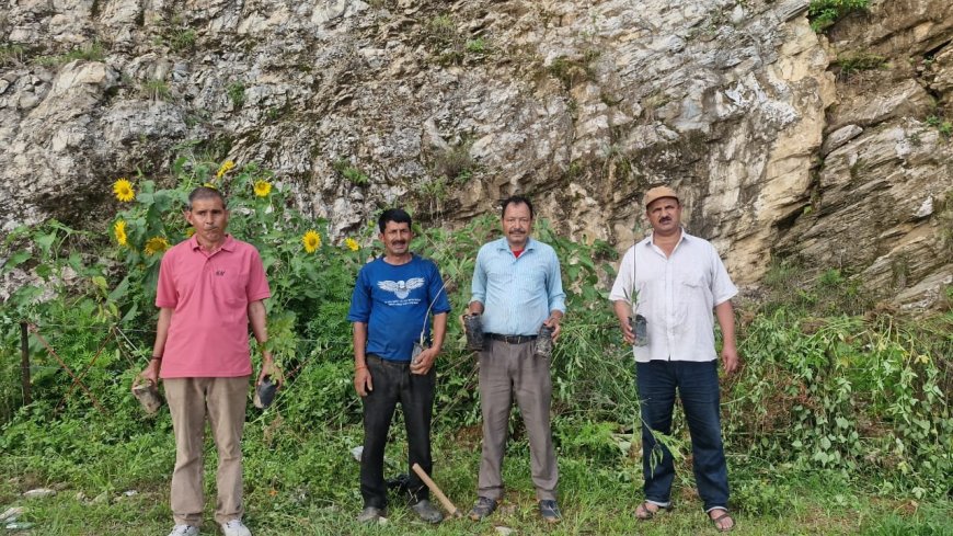 संयुक्त कर्मचारी महासंघ ने आंदोलन के साथ पौधरोपण अभियान को आगे बढ़ाया