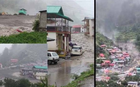 उत्तरकाशी के धराली में बादल फटने से मची तबाही, 4 लोगों की मौत, बचाव कार्य जारी