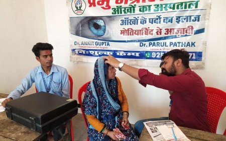 माधवी फाउंडेशन का निशुल्क नेत्र चिकित्सा शिविर: ग्रामीणों के लिए स्वास्थ्य के नए दरवाज़े