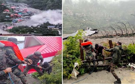 उत्तरकाशी में बादल फटने से सेना का कैंप प्रभावित, 10 जवान लापता, रेस्क्यू ऑपरेशन जारी