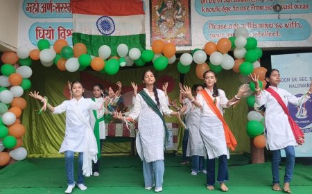 Wisdom पब्लिक स्कूल में 79वें स्वतंत्रता दिवस की भव्य समारोह