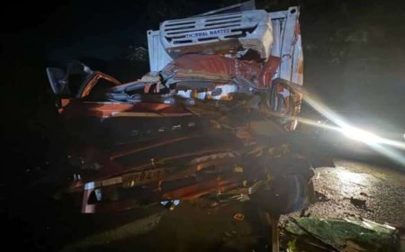 हादसे की गर्जना: डेयरी वाहन और ट्रक की टक्कर से एक की जान गई, दो घायल