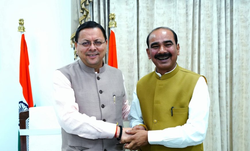 केंद्रीय राज्य मंत्री अजय टम्टा से भेंट, पंचायत चुनावों में जीत पर दी शुभकामनाएं, सड़क विकास पर हुई चर्चा
