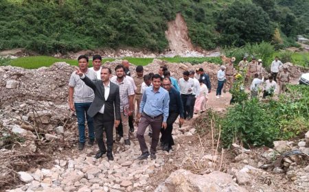 बागेश्वर: केंद्रीय टीम ने आपदा के दौरान हुए नुकसान का लिया जायजा, विस्तृत रिपोर्ट की तैयारी