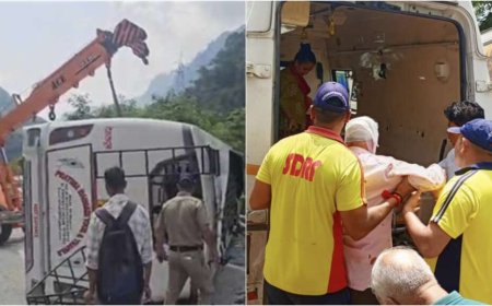 उत्तराखंड की सड़कों पर हुआ बड़ा हादसा, बस पलटी - दो की मौत, 12 घायल