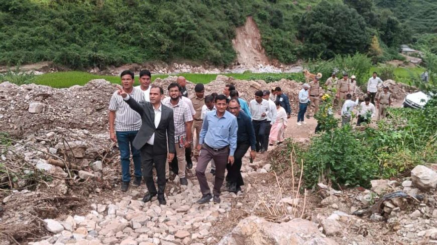 बागेश्वर: केंद्रीय टीम ने आपदा के दौरान हुए नुकसान का लिया जायजा, विस्तृत रिपोर्ट की तैयारी