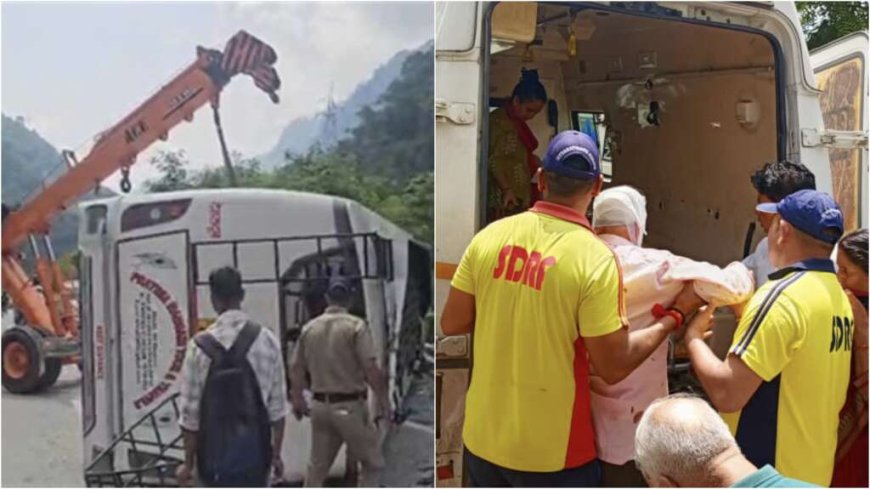 उत्तराखंड की सड़कों पर हुआ बड़ा हादसा, बस पलटी - दो की मौत, 12 घायल