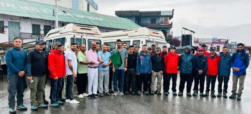 भारतीय सेना के दल का भावपूर्ण स्वागत, इन्फेंट्री एवरेस्ट पर्वतारोहण की तैयारियां शुरू