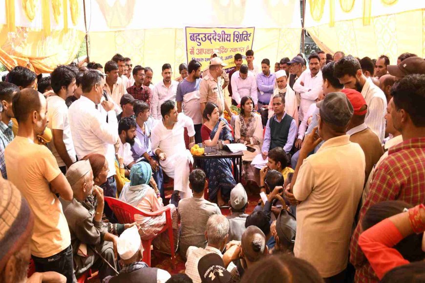 डीएम वंदना की बबियाड़ में जनसुनवाई, 112 जन समस्याओं का समाधान जल्द होगा