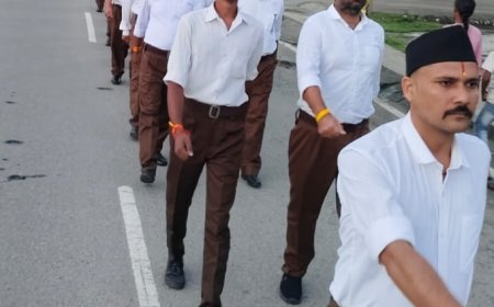 टनकपुर: राष्ट्रीय स्वयंसेवक संघ ने शताब्दी वर्ष के विजयदशमी कार्यक्रम का सफल आयोजन किया