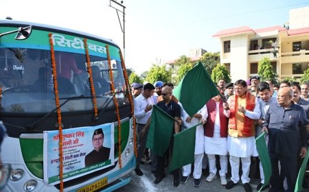 सीएम धामी ने हल्द्वानी में सिटी बस सेवा की शुरुआत की