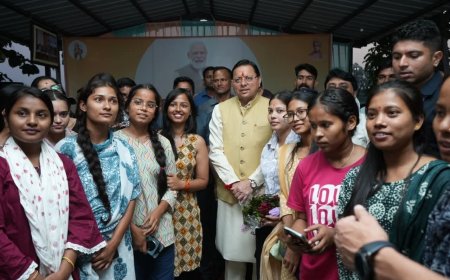 सीएम धामी ने खटीमा में किया मुख्य सेवक युवा संवाद कार्यक्रम