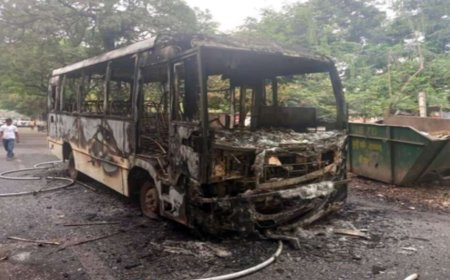हैदराबाद से बेंगलुरु जा रही बस में लगी भीषण आग, 20 से ज्यादा लोगों की मौत