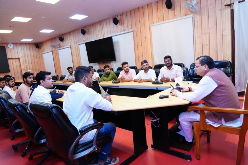 सीएम धामी से मिले बेरोजगार संघ के पदाधिकारी, जताया आभार