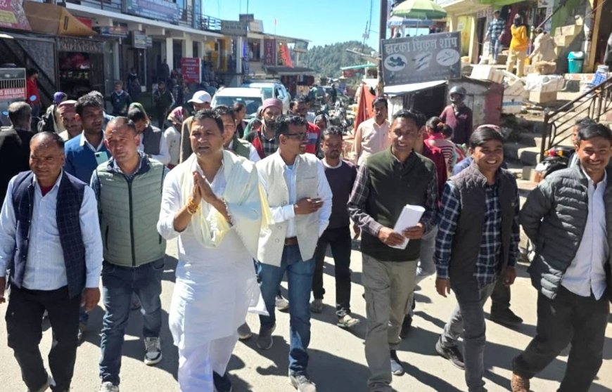 विधायक कैड़ा ने धारी ब्लॉक के गांव का दौरा कर सुनी ग्रामीणों की समस्या अधिकारियो को दिए समस्याओं का समाधान करने के दिए निर्देश