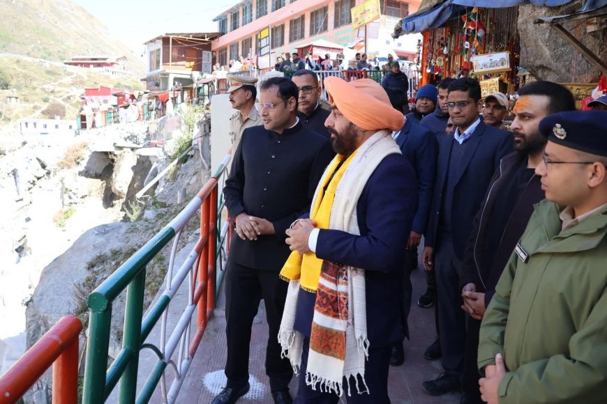 राज्यपाल ने बदरीनाथ में मास्टर प्लान का जायजा लिया