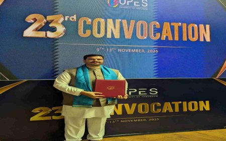 डॉ. कमल चंद्र दानी को यूपीईएस से पीएचडी की उपाधि