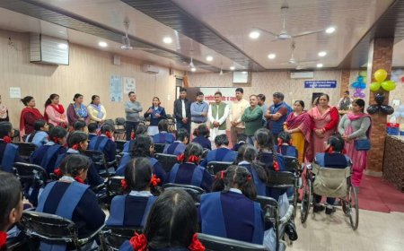 नैनीताल दुग्ध संघ: दुग्ध मंत्री सौरभ बहुगुणा का जन्मोत्सव दृष्टिबाधित बच्चों के बीच मनाया