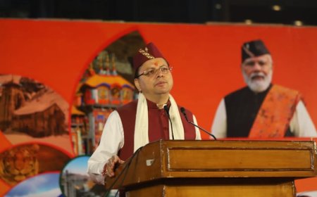 अंतरराष्ट्रीय व्यापार मेले में सीएम धामी ने की उत्तराखंड के विकास की बात