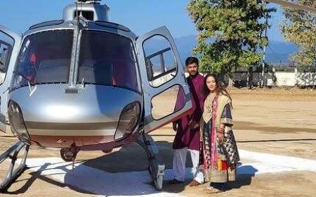 उत्तराखंड : कॉर्बेट नगरी में दुल्हन की हेलीकॉप्टर से विदाई, कनिष्का और करन ने की डेस्टिनेशन वेडिंग