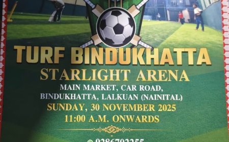 खुशखबरी: टर्फ बिंदुखत्ता – स्टारलाइट एरीना’ का भव्य उद्घाटन कल