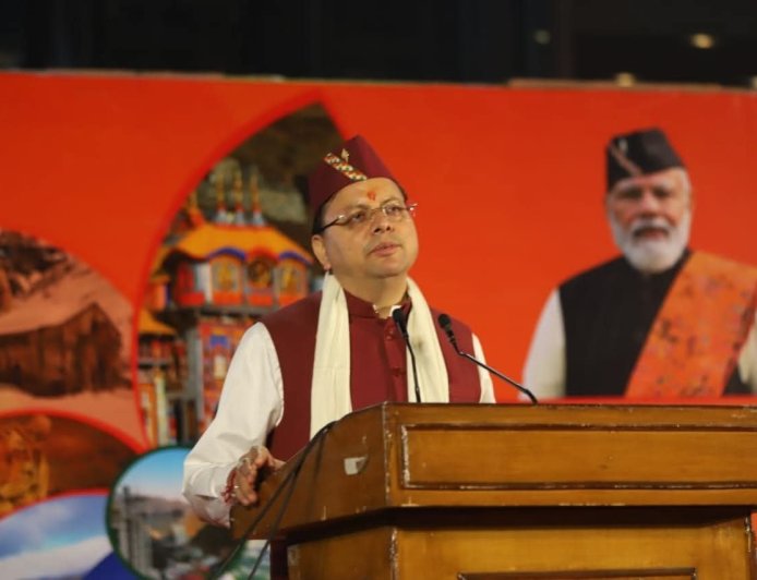 अंतरराष्ट्रीय व्यापार मेले में सीएम धामी ने की उत्तराखंड के विकास की बात