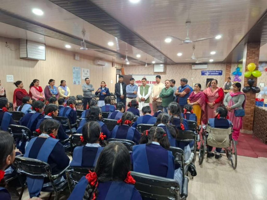 नैनीताल दुग्ध संघ: दुग्ध मंत्री सौरभ बहुगुणा का जन्मोत्सव दृष्टिबाधित बच्चों के बीच मनाया