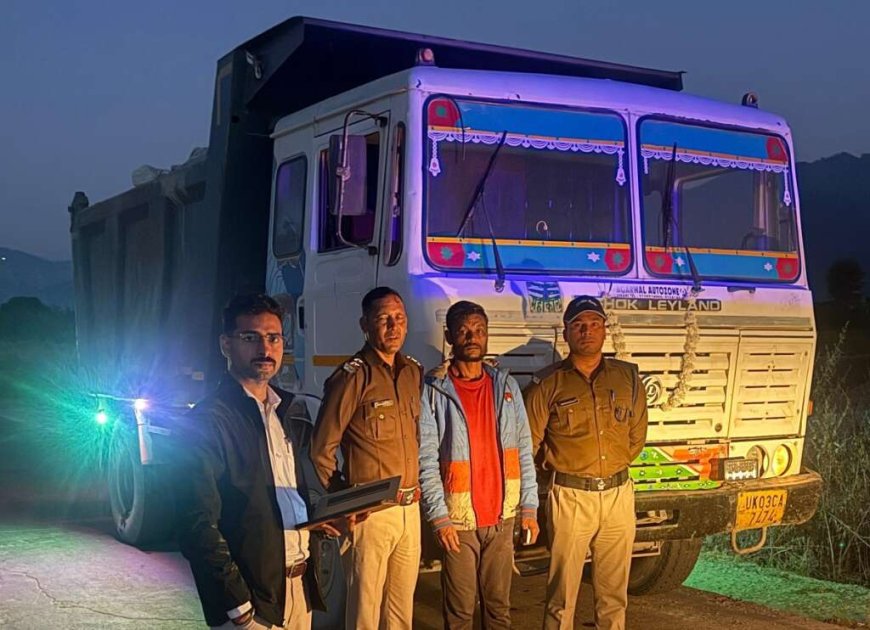 चम्पावत : ओवरलोडिंग पर ₹98,500 का चालान, तीन वाहन जब्त किए