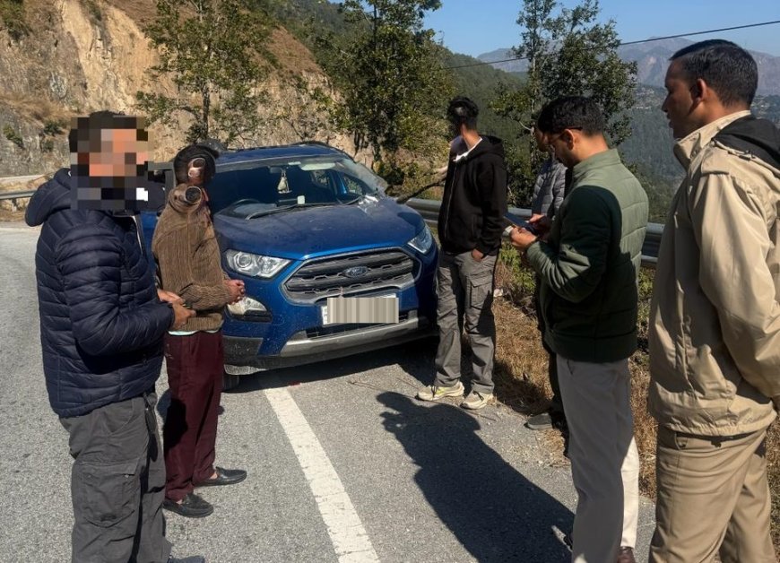 लोहाघाट में नाबालिग के वाहन चलाने पर अभिभावक का कटा छह हजार का चालान