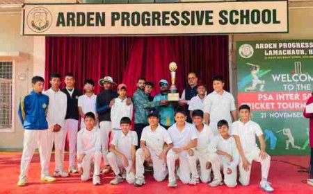 आर्डन प्रोग्रेसिव स्कूल, लामाचौड़ में अंडर-14 इंटर-स्कूल क्रिकेट टूर्नामेंट सम्पन्न