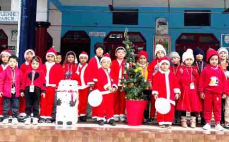 हल्द्वानी: क्वींस सीनियर सेकेंडरी स्कूल में धूमधाम से मना क्रिसमस पर्व