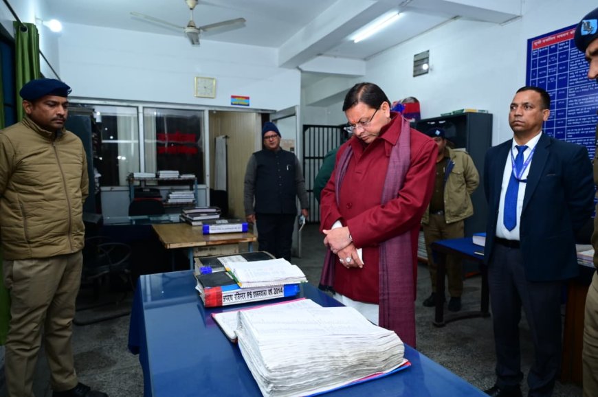 डालनवाला थाने में अव्यवस्था और गंदगी पर मुख्यमंत्री की सख़्त कार्रवाई