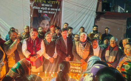 देहरादून की राजपुर रोड विधानसभा में कैंडल मार्च, अंकिता भंडारी को इंसाफ दिलाने की मांग, प्रीतम सिंह ने सरकार पर बोला हमला