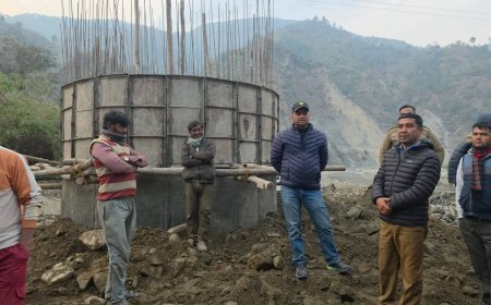 चंपावत में पानी की किल्लत दूर करने की कवायद, पनार पम्पिंग योजना की टंकी का हो रहा पुनर्निर्माण