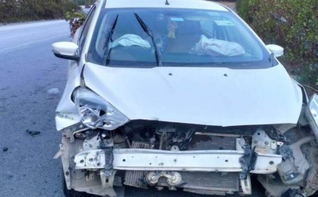 चम्पावत में कार का बड़ा हादसा, पाले में रपटने से क्षतिग्रस्त हुई