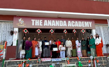 आनन्दा एकेडमी डहरिया में धूमधाम से मनाया गया गणतंत्र दिवस
