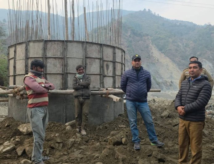 चंपावत में पानी की किल्लत दूर करने की कवायद, पनार पम्पिंग योजना की टंकी का हो रहा पुनर्निर्माण