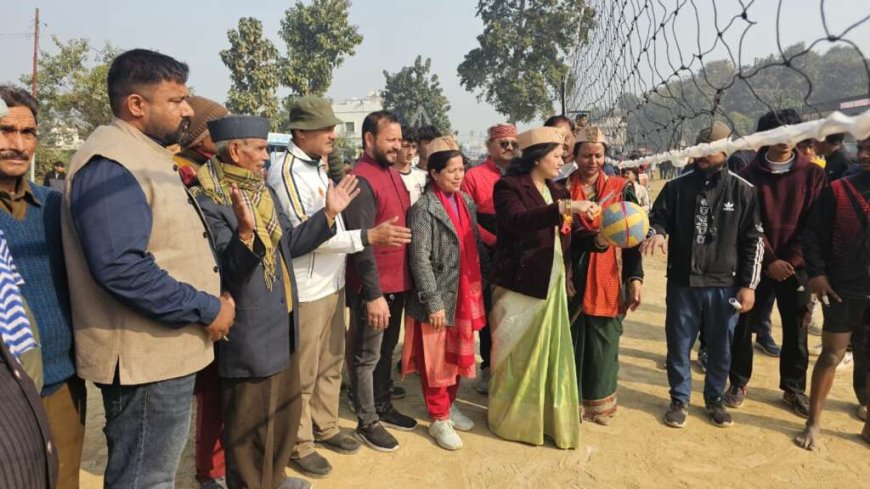 मिनी उत्तराखंड बिंदुखत्ता में उत्तरायणी कौतिक का विधिवत शुभारंभ