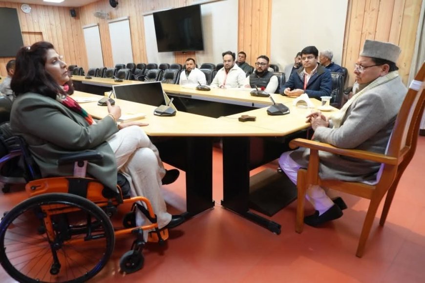 पैरालंपिक दीपा मलिक की सीएम धामी से मुलाकात