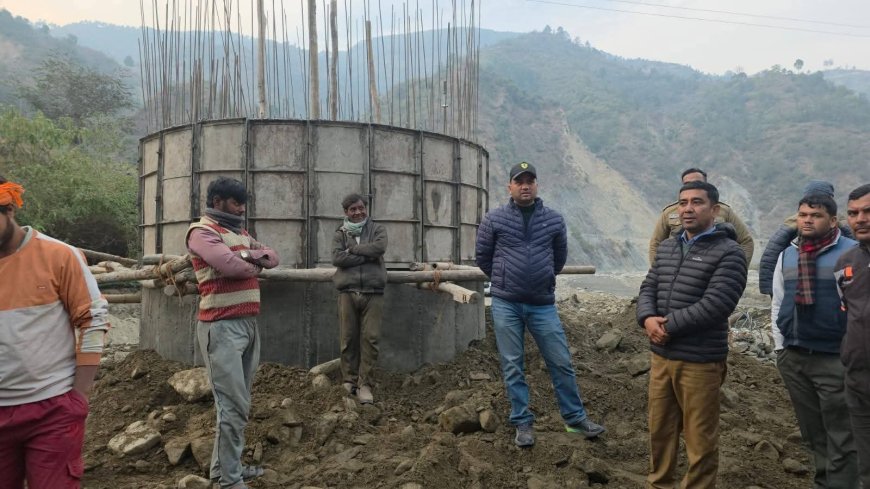 चंपावत में पानी की किल्लत दूर करने की कवायद, पनार पम्पिंग योजना की टंकी का हो रहा पुनर्निर्माण