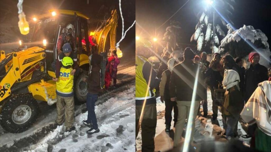 उत्तराखंड: भारी बर्फबारी में SDRF की तेज़ कार्रवाई से सैकड़ों जानें सुरक्षित