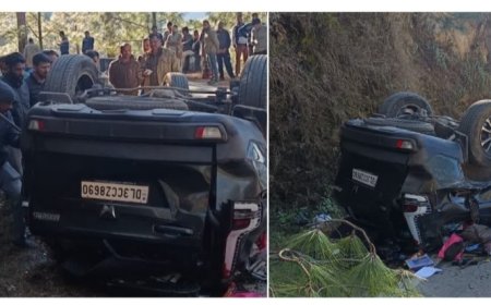 उत्तराखंड में दिल्ली के पर्यटकों के साथ हादसा, माता-पिता की मौत, बेटा गंभीर रूप से घायल